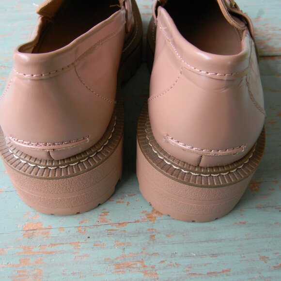 Sam Edelman Laurs Platform Chunky Lug Heel Leather Loafer MAPLE SUGAR SZ 7M - Picture 4 of 7